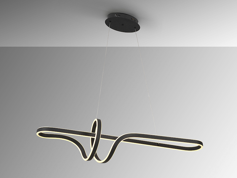 Sinphony Black LED Pendant by Schuller