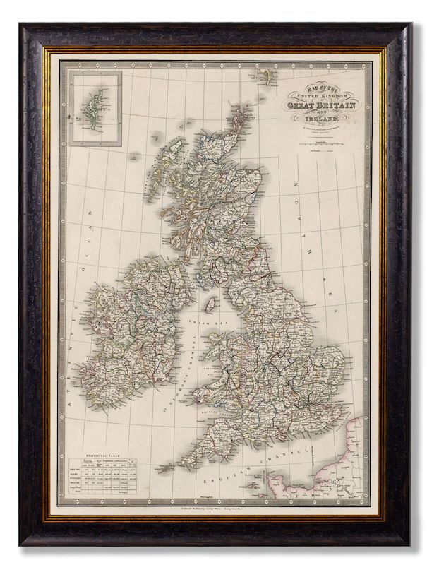 Map of the British Isles c.1838