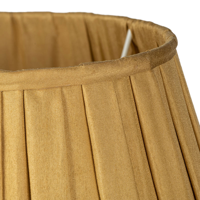 Gold box pleated lampshade