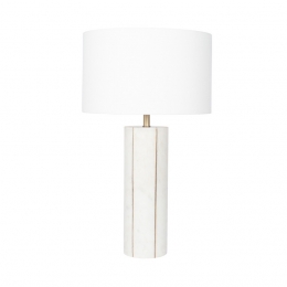 Venetia Marble and Gold Metal Tall Table Lamp
