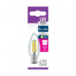 LED Candle bulb 4 watt BC