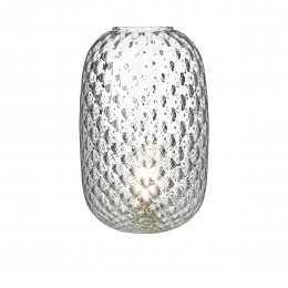 Vidro Large Dimpled Clear Glass shade by David Hunt Lighting