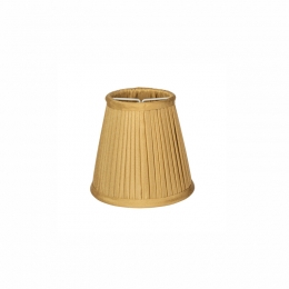 Gold pleated Candle Shade